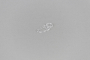 Plastový háček průsvitný na kovový kroužek