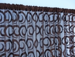 Fényáteresztő készfüggöny, barna színű méretei: 240cm × 300cm