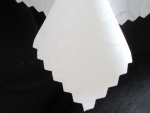 Dekor teflonos astalterítő fehér színű méretei: 40 x 80cm 