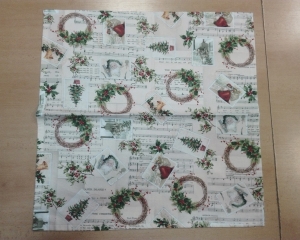 Vianočný obrus rozmerov: 75 x 75 cm, material: bavlna