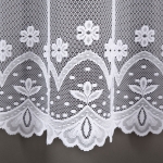 Záclona metrážová žakarová bíla s bordúrov