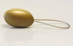Magnetka oceľová na záves alebo záclonu farby: staré zlato, tvaru: ovál, rozmeru: 35cm