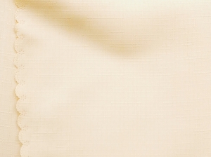 Krém színű köralakú teflonos asztalterítő, átmérője Ø 180 cm 