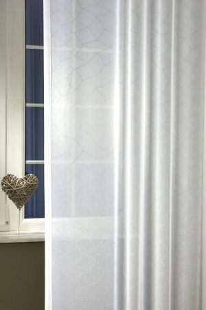 Voile, fényáteresztő függöny, méterárú „Innovation 01“ dizajn függöny