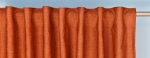 Závěs lehký-dekorační mertážový „Lesa“ – oranžový s kockama