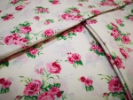 Pamut ágyneműhuzat, „Rózsácskák“ méretei: 70cm×90cm (2db) + 140cm×200cm (2db)