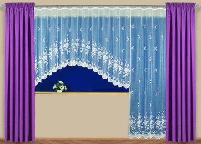 Hotová záclona žakár „Lotris“ okno alebo dvere