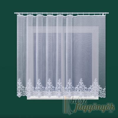 Jacquard, fényáteresztő fehér színű függöny, méterárú „0058963“