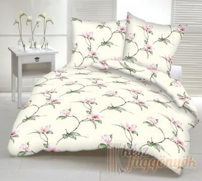 Pamut ágyneműhuzat, „Magnólia“ méretei: 70cm×90cm (2db) + 140cm×200cm (2db)