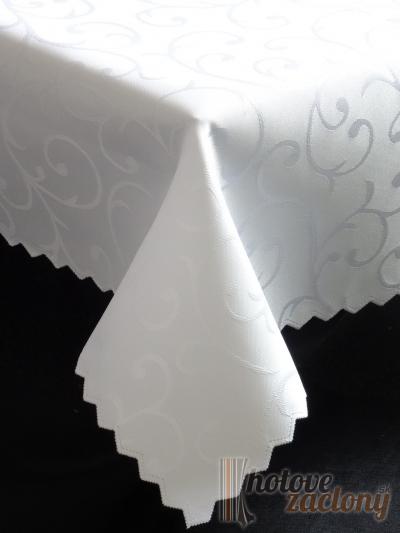 Dekoračný bielý teflónový obrus rozmerov: 40 x 80cm 