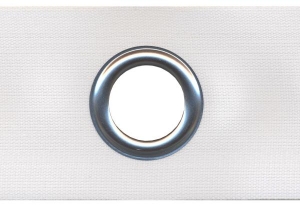 Páska biela so striebornými kruhmi - šírka 6cm