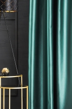 Black-out sötétítő függöny, méterárú, smaragd „Pierot 14“