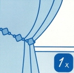 Dekoračný šperk pre záclonu