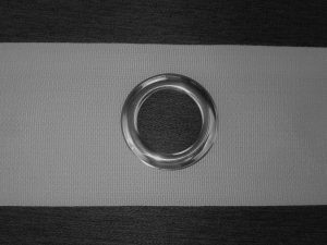 Páska šedá so striebornými kruhmi - šírka 10cm