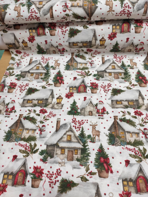 Vianočná látka v metráži vzor 5