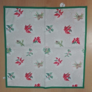 Vianočný obrus rozmerov: 75 x 75 cm, material: bavlna