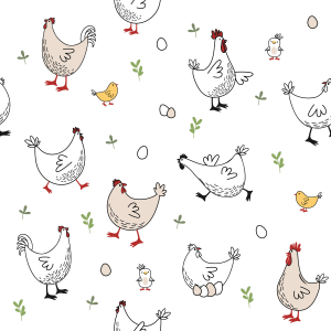 Veľkonočný obrus „Sliepočka“ – metráž šírka 160 cm