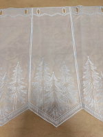 Záclona bíla metrážová vitrážka „vánoční“