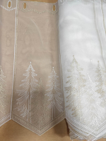 Záclona bíla metrážová vitrážka „vánoční“