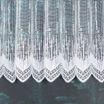 Záclona biela žakarová s otvormi – výška 120 cm (metráž)