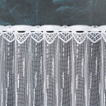 Záclona biela žakarová s otvormi – výška 120 cm (metráž)