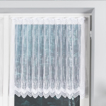 Záclona biela žakarová s otvormi – výška 120 cm (metráž)