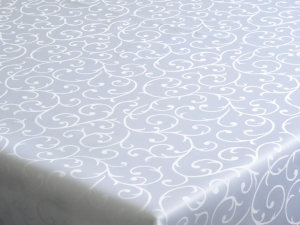 Dekorační teflónový bílí ubrus rozmerů: 80 x 80 cm