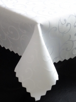 Dekoračný teflónový bielý obrus rozmerov: 80 x 80 cm