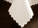 Dekoračný teflónový krémový obrus rozmerov: 80 x 80 cm