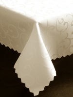 Dekorační teflónový krémový ubrus rozmerů: 80 x 80 cm