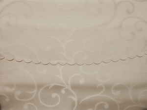 Krém színű ovális teflonos asztalterítő, átmérője Ø 150 x 220 cm minta 2