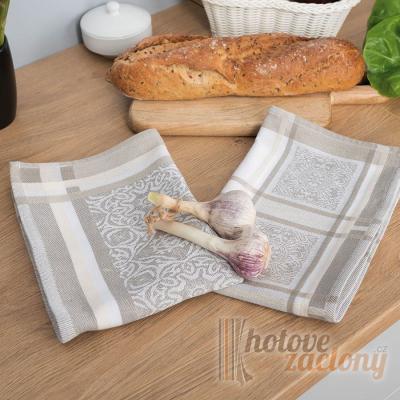 Sada kuchyňských ručníků béžová, balení obsahuje: 3ks rozměr: 50 x 70cm