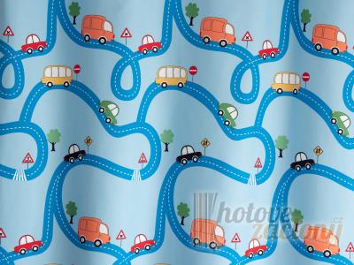 Závěs pro děti metrážový „STREET/150/02“