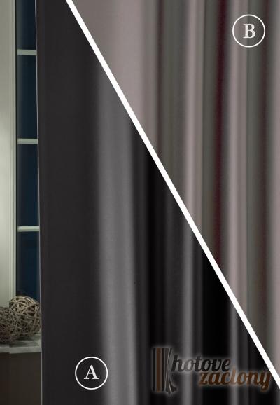 Závěs black-out metrážový antracit-sivý 44 „Pierot“