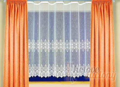 Hotová bíla záclona žakár „Toscana“