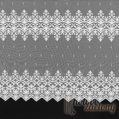 Hotová bíla záclona žakár „Toscana“