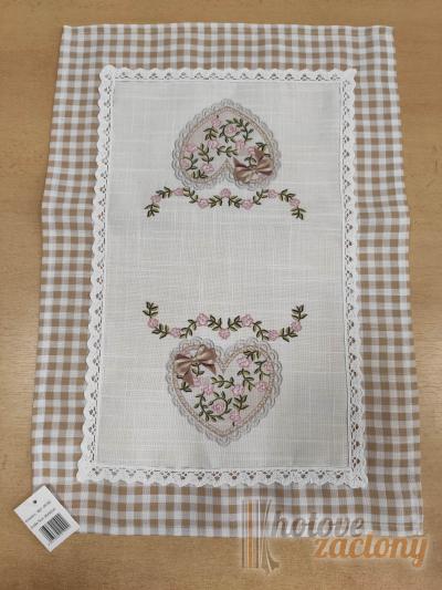 Dekorační ubrus rozměrů: 35 x 35cm 