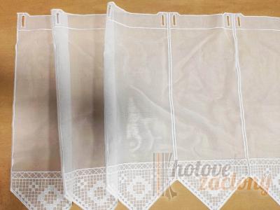 Záclona farebná metrážová voálová vitrážka  „gerster“