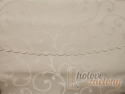 Teflonový ubrus krémový oválny: Ø 150 x 220 cm vzor 2