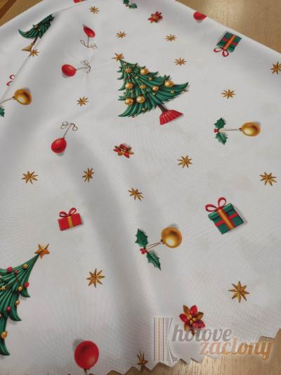 Teflonový ubrus průměru: Ø 150 cm Vánoční