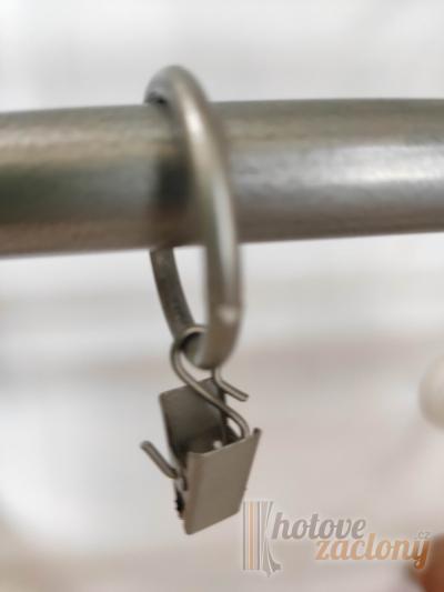 Kovoý kroužek barva: matní stříbro