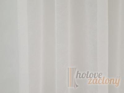 Bílá metrážová krešová záclona – elegantní, jemně texturovaná