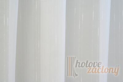 Záclona metrážová Organza krémová 5369/175/01 bílí voál se zátežovým olůvkem