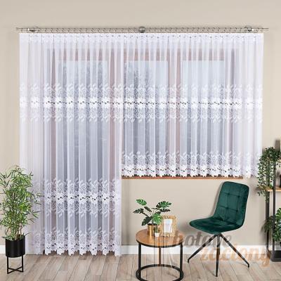 Hotová bíla záclona žakár 