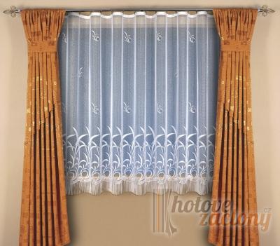 Hotová záclona žakar „Kveta“ 240cm × 300cm