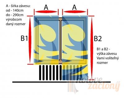 Závěs zatemňujúci metrážový „RAMON/280/02“