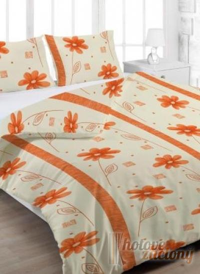 Krepové ložní povlečení „Margarétka“ rozměrů: 70cm×90cm (2ks) + 140cm×200cm (2ks)