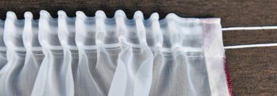 Záclona metrážová Organza „Antracit Liliana 44.6“