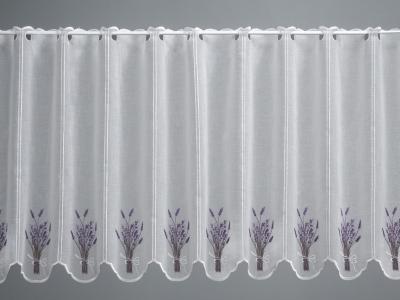 Záclona biela vyšívaná metrážová vitrážka „1 diel 16cm“