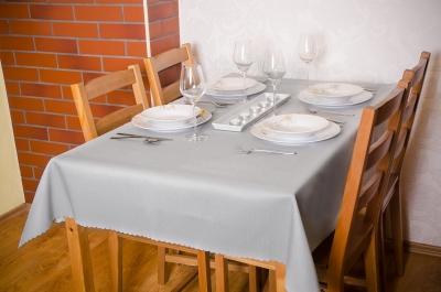 Teflon-Tischdecke, Maße: 140 x 140 cm, grau